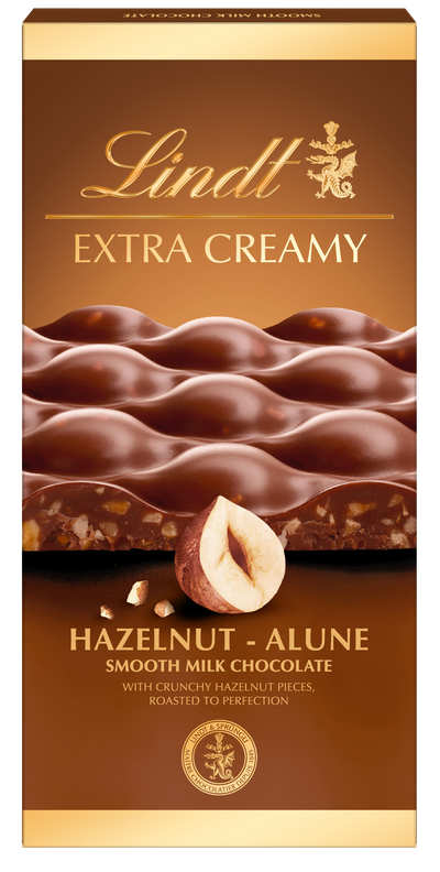Lindt Extra Creamy mlečna z lešniki in soljo 80g
