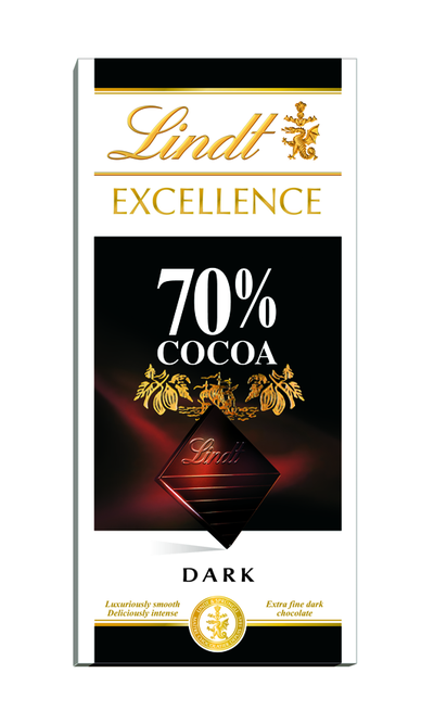 Lindt Excellence 70%, temna čokolada 100g