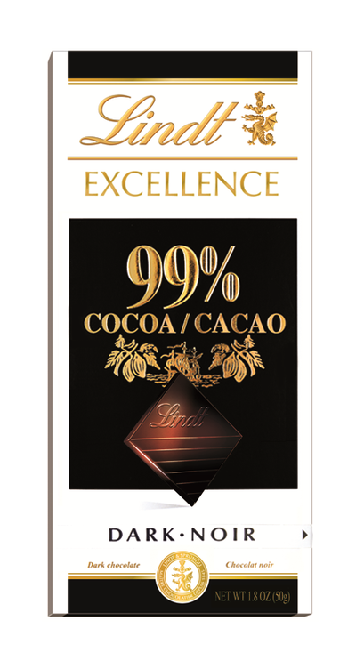 Lindt Excellence 99%, ekstra temna čokolada 50g