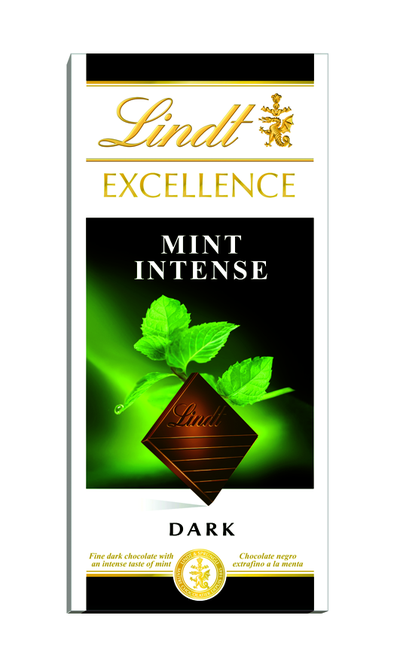 Lindt Excellence Mint, temna čokolada z meto 100g