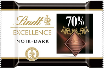 Lindt Excellence mini čokoladice 70%, 200x5g, 1100g
