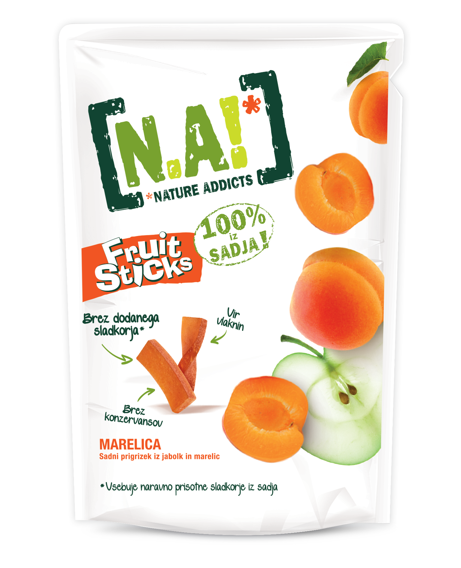 N.A! Marelica 40g, mehke palčke iz sadja