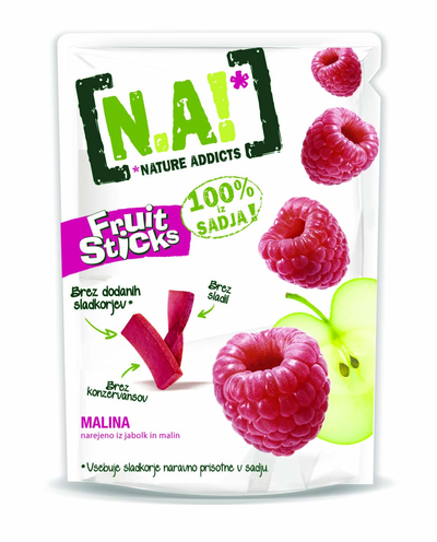 N.A! Malina 40g, mehke palčke iz sadja