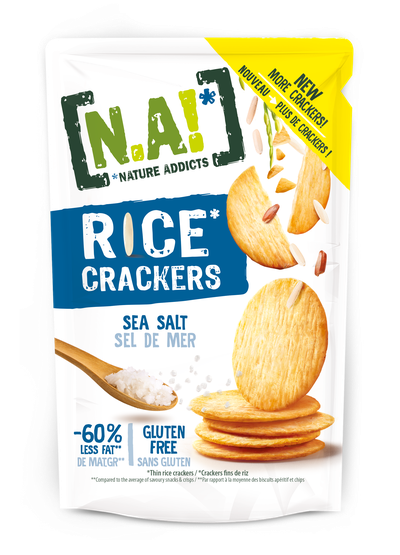 N.A! Rice Crackers - riževi krekerji z morsko soljo 85g