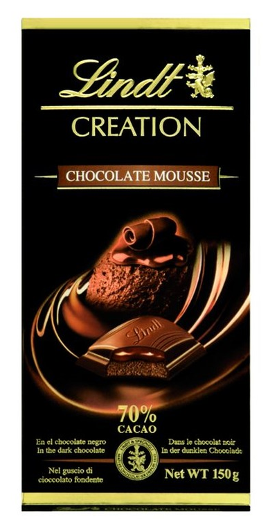 Lindt Creation 70% Chocolate Mousse, temna s trouffle polnilom 150g