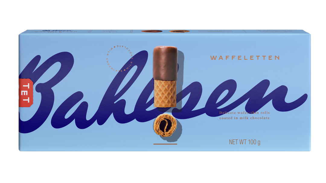 Bahlsen Waffeletten milk 100g, vaflji s čokolado