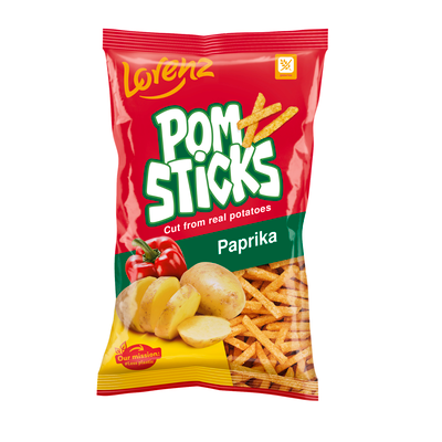 Lorenz Pomsticks paprika 100g, krompirjeve palčke s papriko