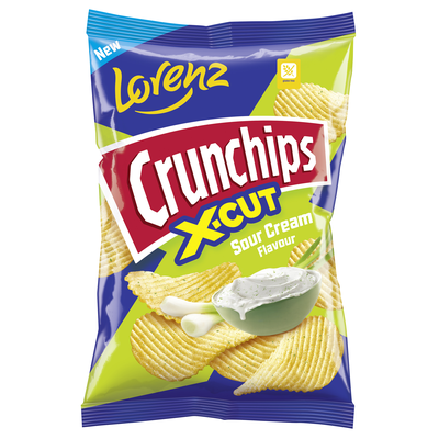 Lorenz Crunchips x-cut kisla smetana 130g