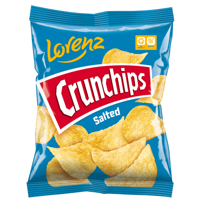 Lorenz Crunchips sol 50g, čips s soljo