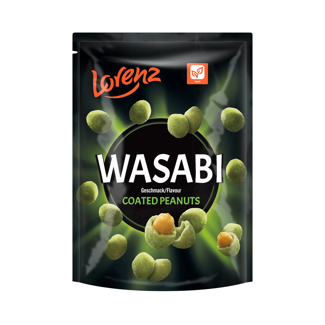 Lorenz Wasabi 100g, arašidi v testenem wasabi pikantnem ovoju