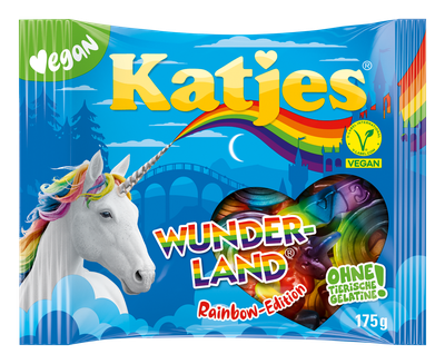 Katjes Wunderland Rainbow, sadni gumi bonboni 175g