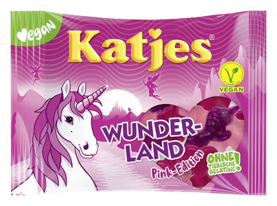 Katjes Wunderland pink - samorog, sadni gumi bonboni 175g
