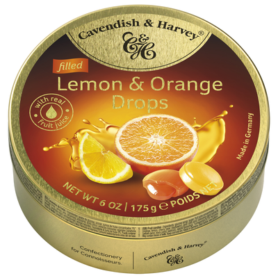 Cavendish &amp; Harvey Limona&amp;Pomaranča 175g, polnjeni bonbon