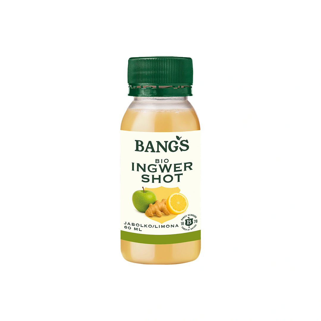Bangs BIO Ingver shot z jabolkom in limono, 60 ml