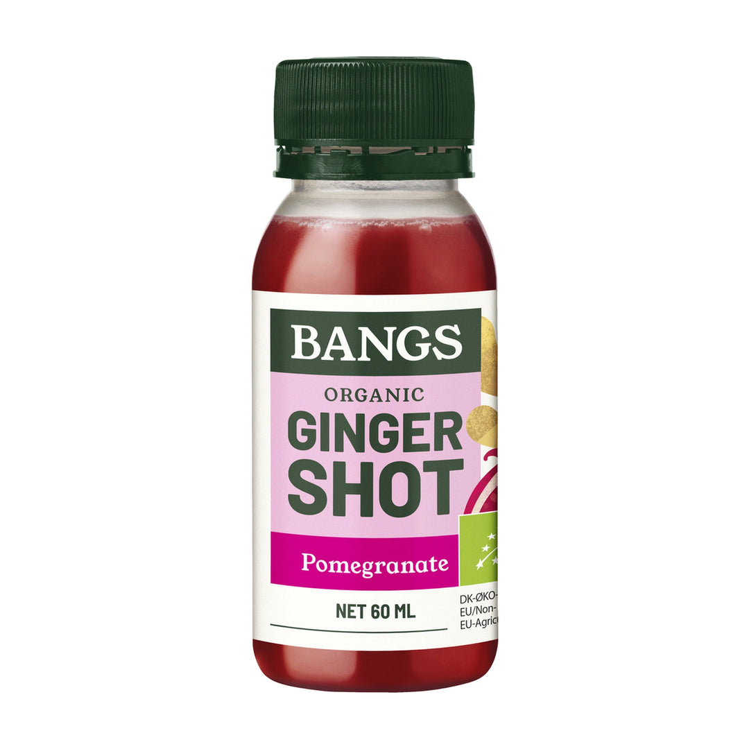 Bangs BIO Ingver shot z granatnim jabolkom, 60 ml