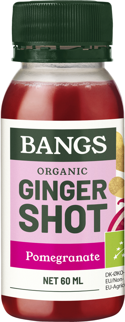 Bangs BIO Ingver shot z granatnim jabolkom, 60 ml