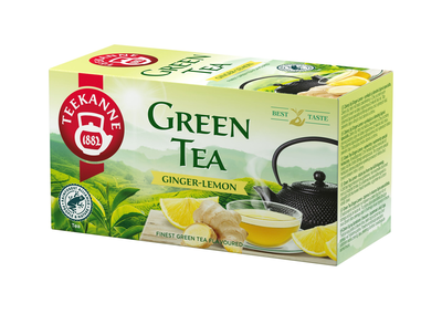 Teekanne Green Tea Ginger&Lemon - zeleni čaj, okus ingver/limona 35g - 20 čajnih vrečk