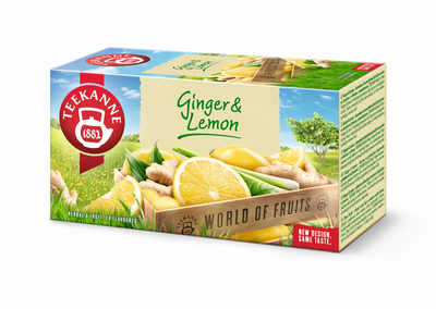 Teekanne Ginger&Lemon - sadno_zeliščni, ingver/limona 35g - 20 čajnih vrečk