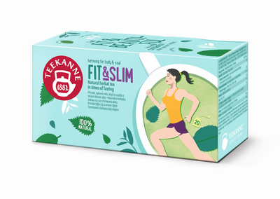 Teekanne Fit&Slim - zeliščni funkcionalni čaj z mate čajem 32g 20 čajnih vrečk
