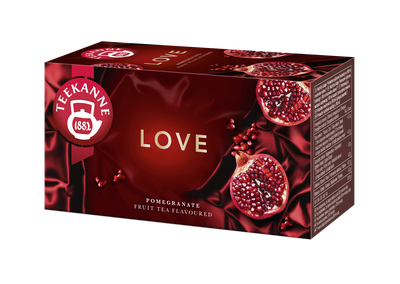 Teekanne LOVE Pomegranate - sadni, granatno jabolko/breskev 45g - 20 čajnih vrečk