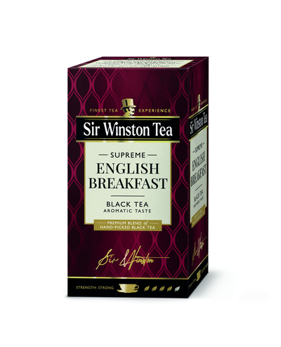 Sir Winston English Breakfast- črni čaj 36g - 20 čajnih vrečk