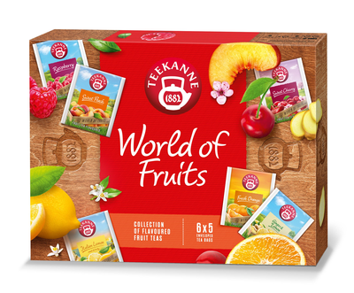 Teekanne World of Fruit collection - izbor sadnih aromatiziranih čajev 66,25g - 6x5 čajnih vrečk