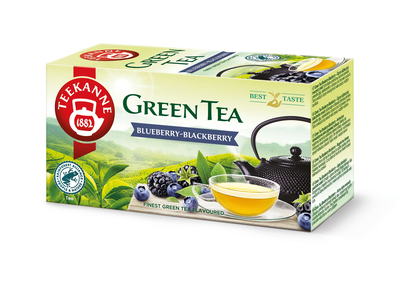 Teekanne Green Tea Blue/blackberry - zeleni, okus borovnica/robida 35g - 20 čajnih vrečk