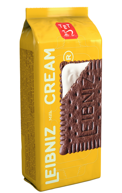 Bahlsen Leibniz cream milk 190g, keksi z mlečnim polnjenjem