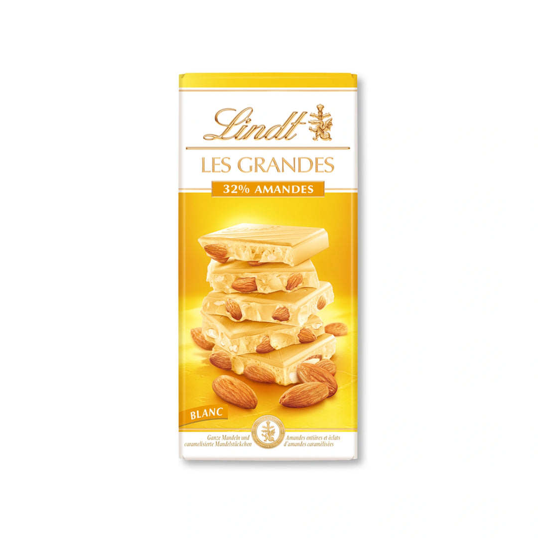 Lindt Les Grandes bela s celimi mandlji 150g