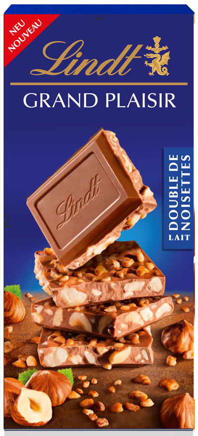 Lindt Grand Plaisir mlečna s karameliziranimi lešniki 150g