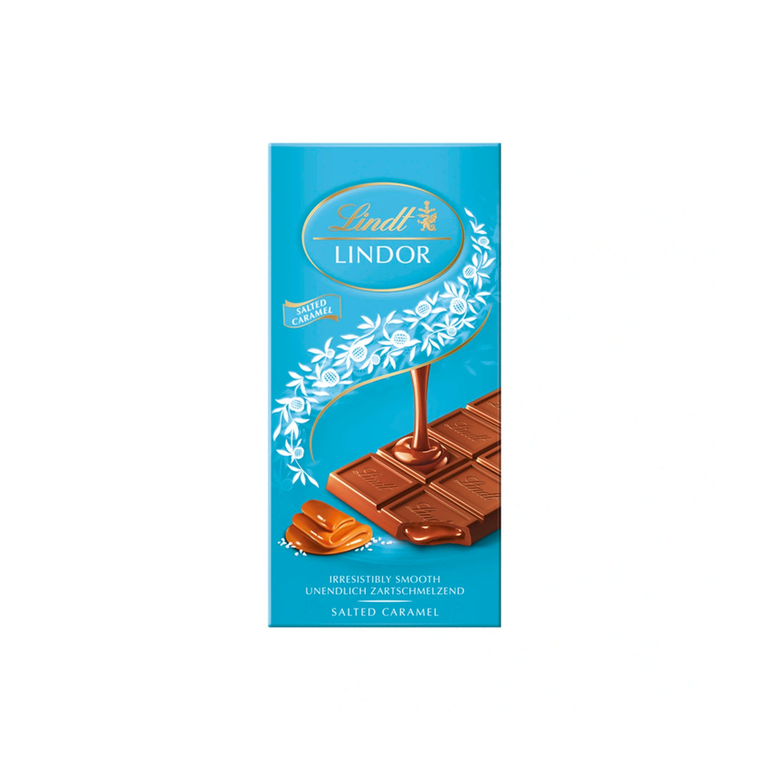 Lindor mlečna, s topljivo sredico iz slane karamele 100g