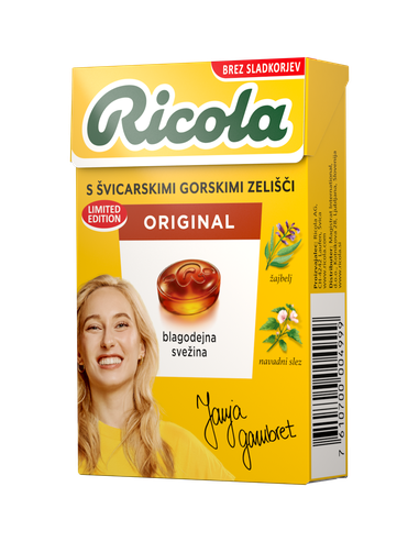 Ricola - Originalni zeliščni brez sladkorja 50g box