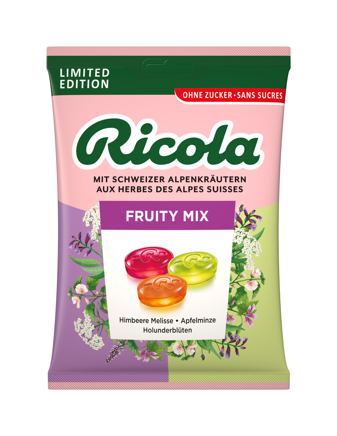 Ricola - Sadni mix, brez sladkorja 75g