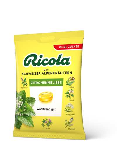 Ricola - Citronska melisa - brez sladkorja 75g vrečka