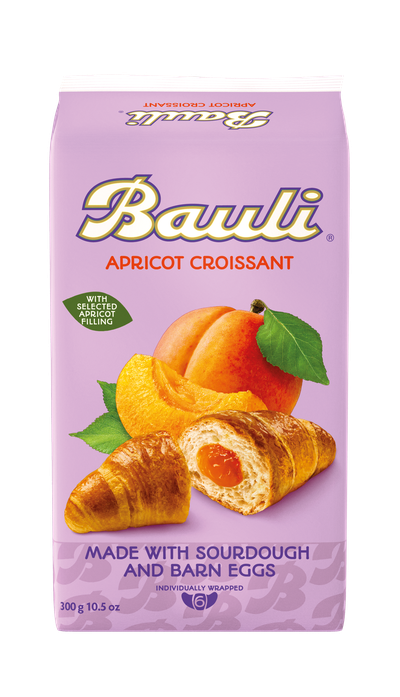 Bauli rogljiči 6 kosov z marelično marmelado 300g