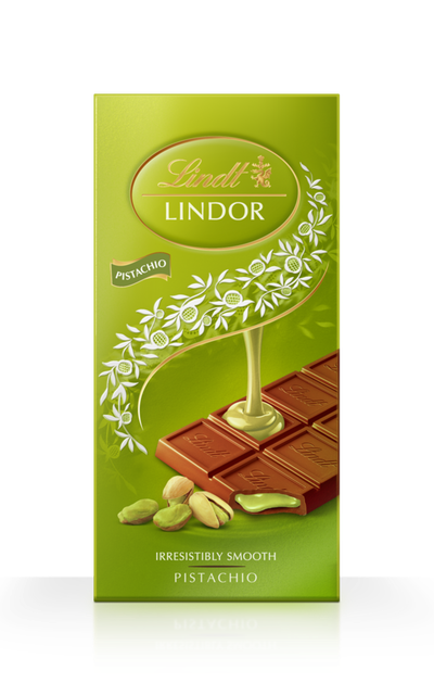 Lindor mlečna, s topljivo pistacijevo sredico 100g
