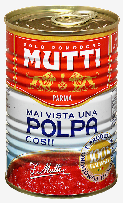 Mutti polpa, sesekljana paradižnikova sredica, 400g