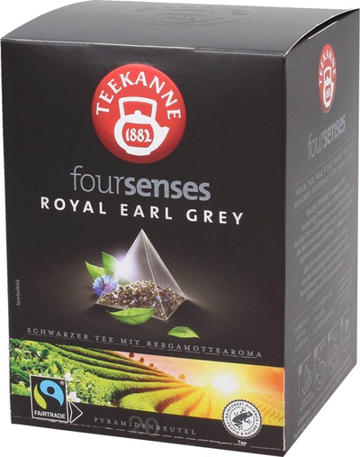 Teekanne Royal Earl Grey 45g - črni čaj z okusom bergamotke - 20 čajnih vrečk