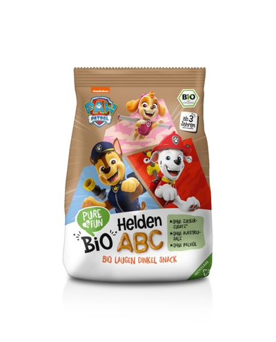 Pure&amp;fun PAW Patrol  BIO ABC prigrizek abeceda 80g