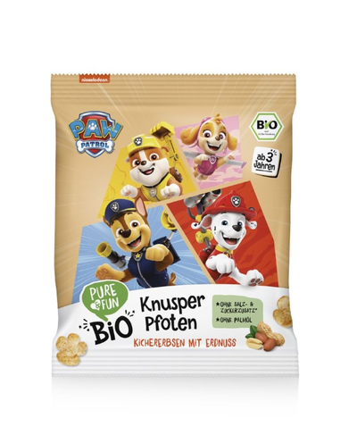 Pure&fun PAW Patrol BIO prigrizek hrustljave tačke (riž/čičerika/arašidi) 80g