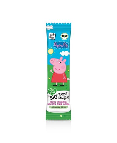 Pure&amp;fun Pujsa Pepa BIO sadno-ovsena ploščica 25g